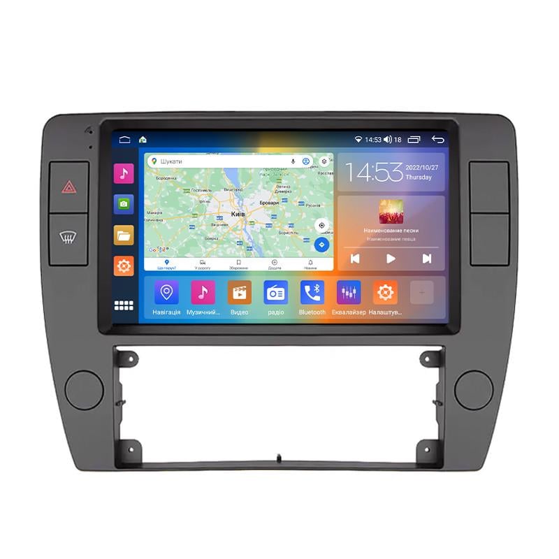 Автомагнітола штатна Lesko 4G/CarPlay/GPS/Wi-Fi для Volkswagen Passat B5 Рестайлінг 2000-2005 2/32Gb 9" (1719741394)