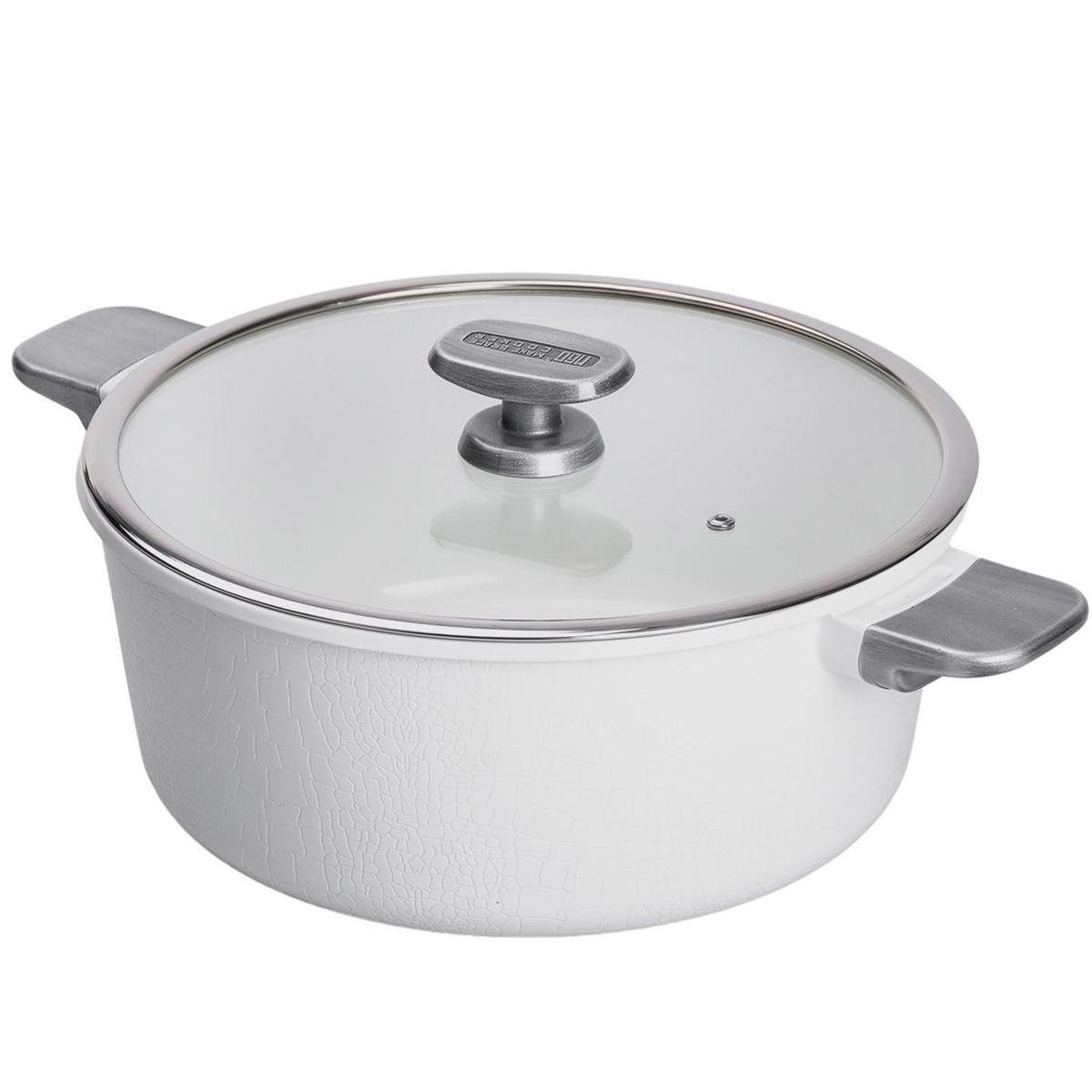 Кастрюля алюминиевая MGC с антипригарным покрытием 5 л Белый (HP-4-455W)