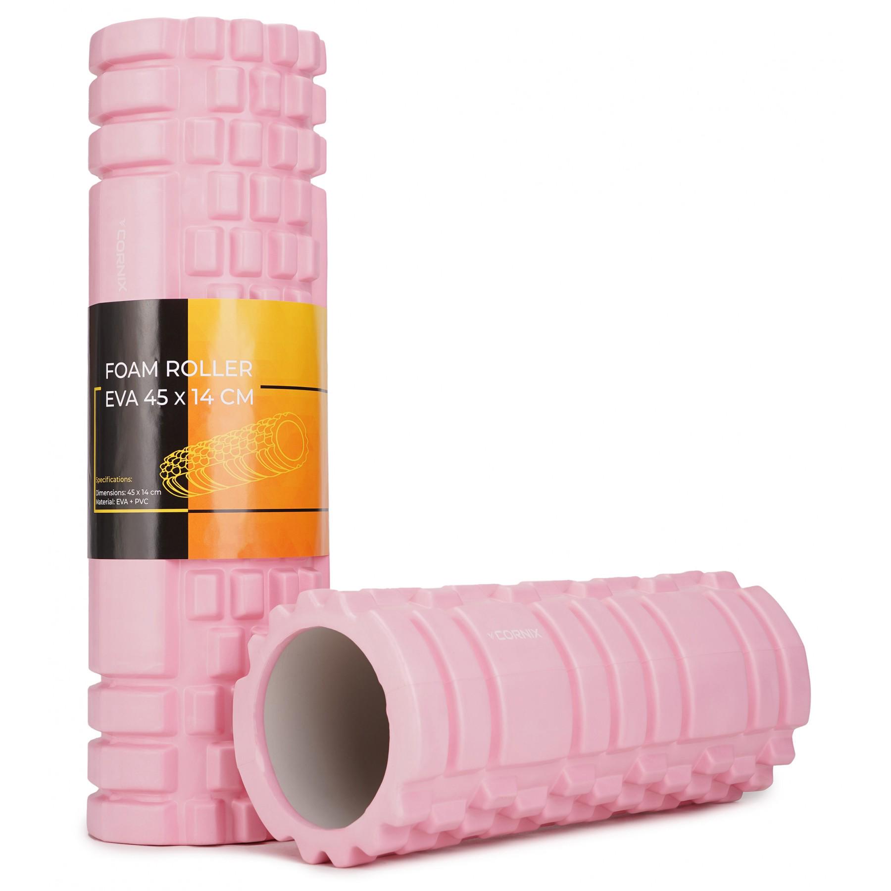 Массажный ролик Cornix EVA 45x14 см XR-0037 Light Pink (29339) - фото 2