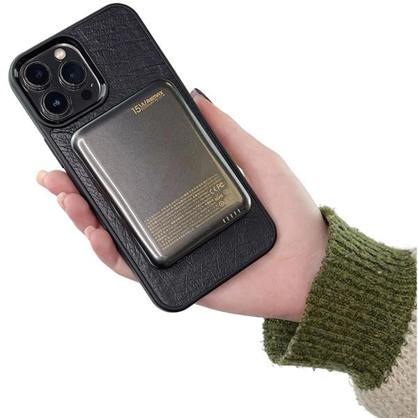 Повербанк Remax RPP-509 MagSafe 5000 mAh 20W зі швидкою зарядкою PD+QC USB-C Чорний - фото 9 Повербанк Remax RPP-509 MagSafe 5000 mAh 20W зі швидкою зарядкою PD+QC USB-C Чорний - фото 9