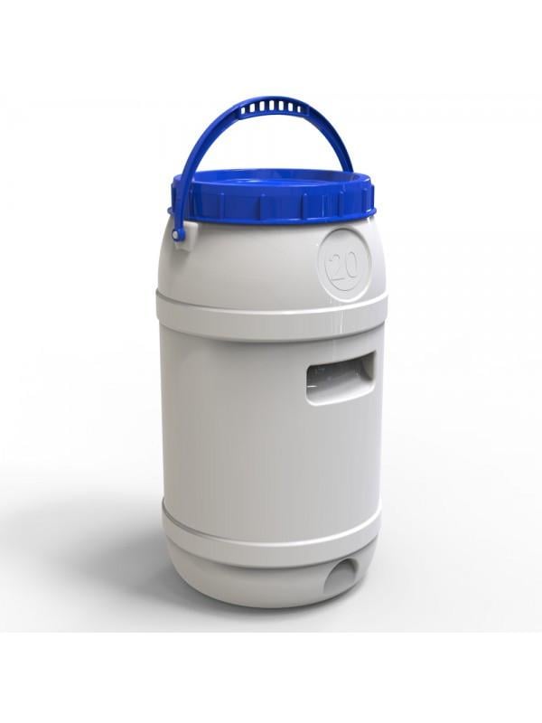 Бідон харчовий Євро Пласт пластиковий з дужкою 20 л (17185)