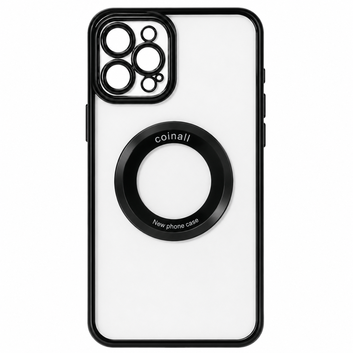 Магнитный чехол XON PhoneCase Magnetic для iPhone 12 Pro (PCMC1112300B 7973) Черный/Прозрачный