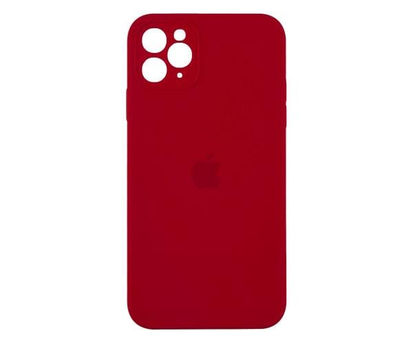 Чохол-накладка Silicone Case Square Full Camera для Apple iPhone 11 Pro Max 14.Red