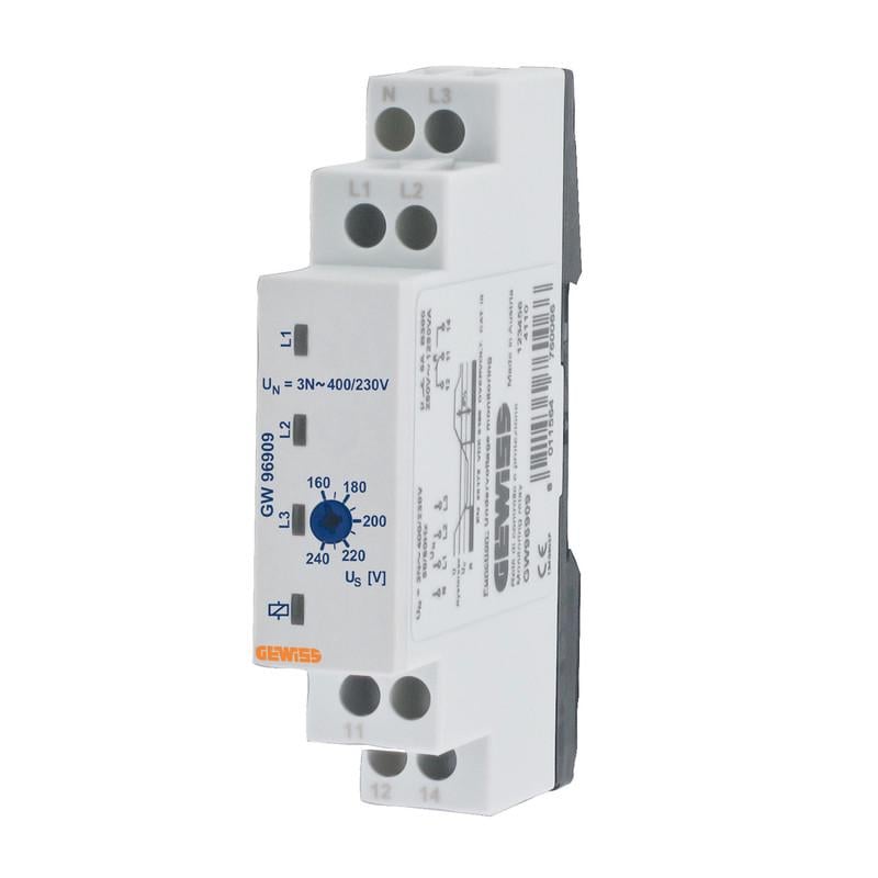 Реле низької напруги трифазне Gewiss 5А 230/400 В АС 1CO (GW96909)