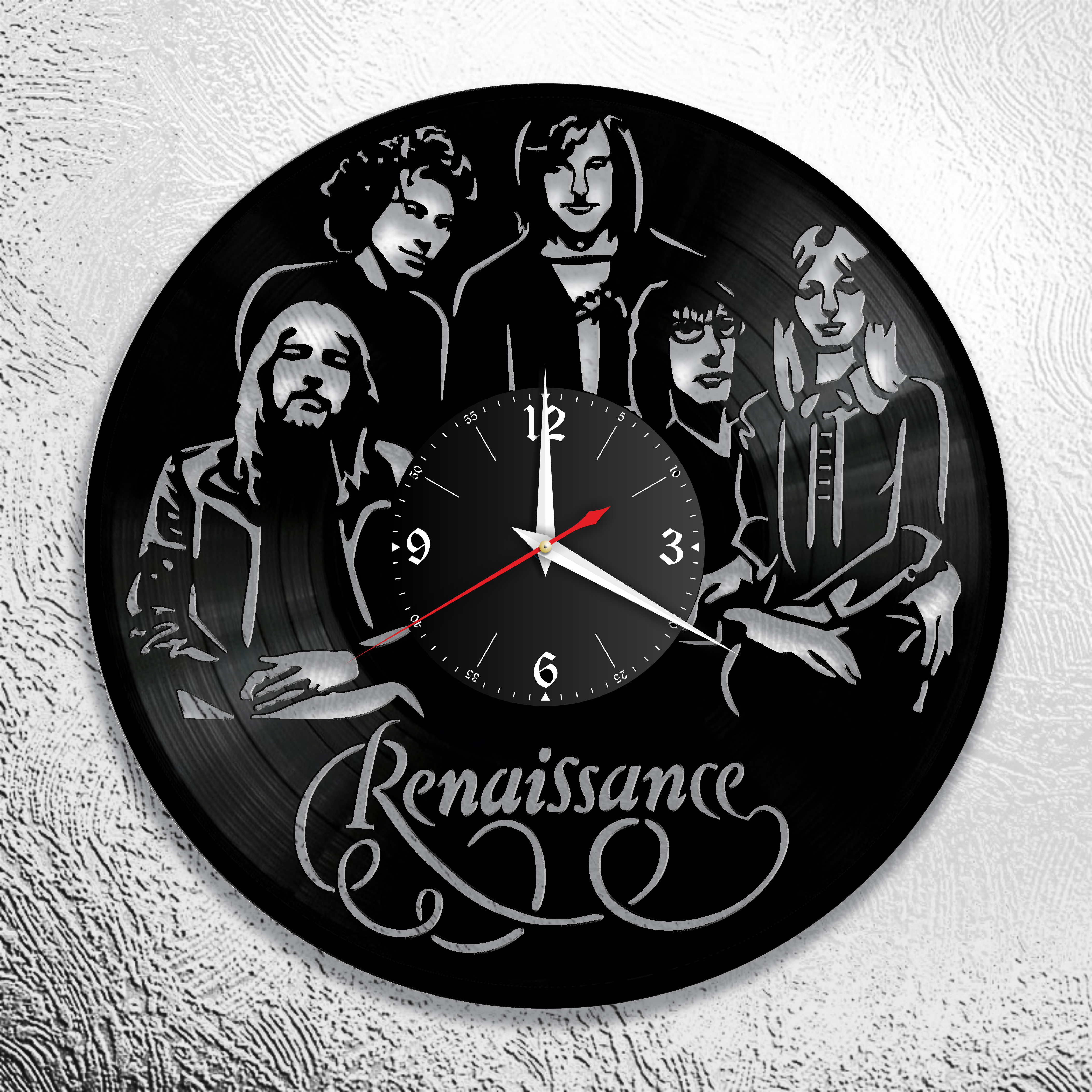 Часы настенные Renaissance 0699 из виниловой пластинки