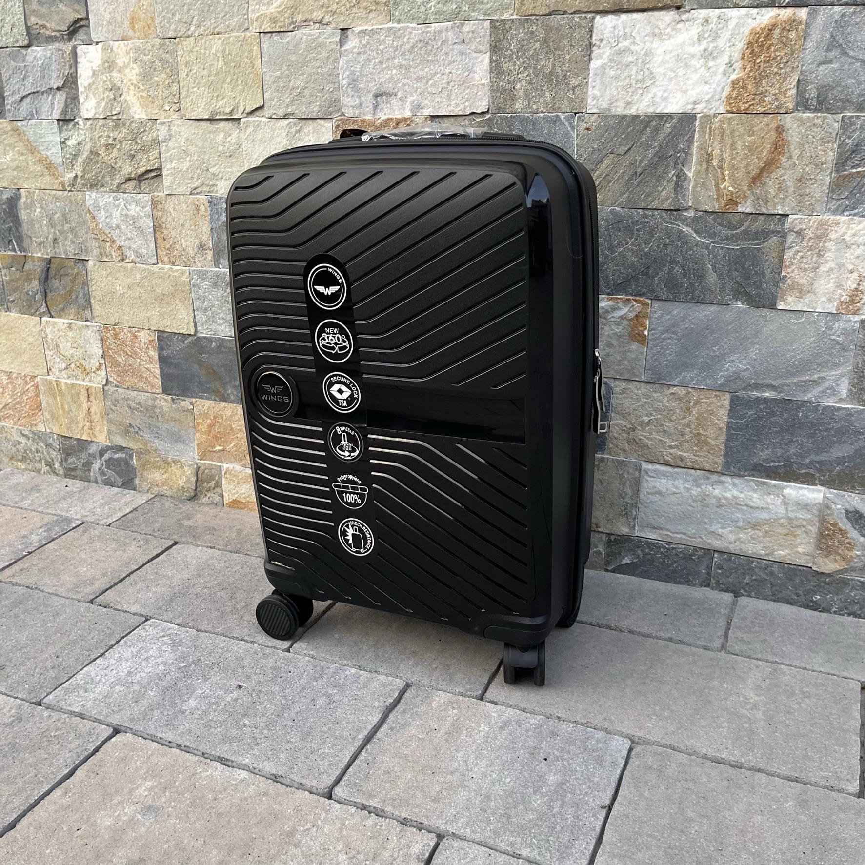 Валіза дорожня мала з поліпропілену Wings DQ181-04 S Чорний - фото 2 Валіза дорожня мала з поліпропілену Wings DQ181-04 S Чорний - фото 2