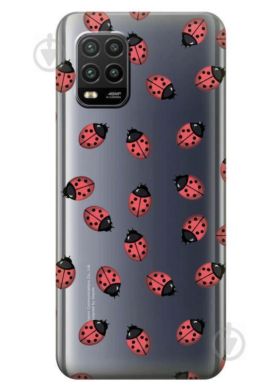 Силиконовый чехол iSwag для Xiaomi Mi 10 Lite Божьи коровки (KS2258) Силиконовый чехол iSwag для Xiaomi Mi 10 Lite Божьи коровки (KS2258)