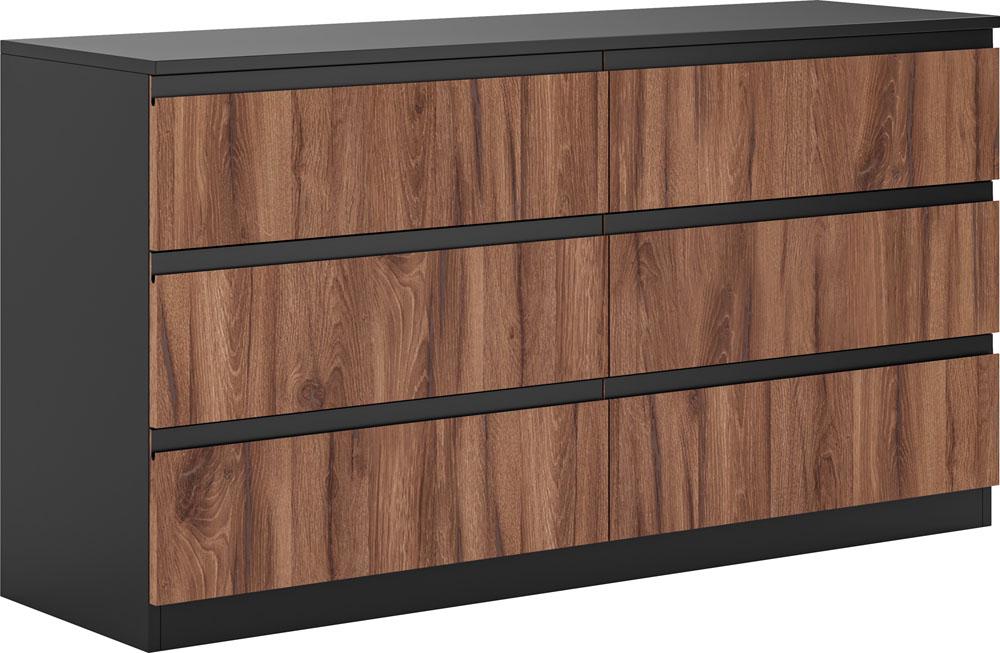 Комод Фріда 3 шухляди+3 шухляди Чорний (000-000-640) Комод Фріда 3 шухляди+3 шухляди Чорний (000-000-640)