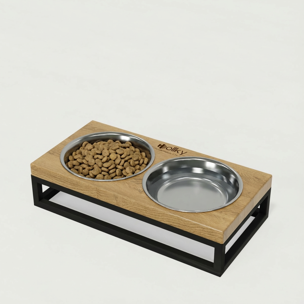 Миски на подставке для маленьких собак и котов Hollky Base XS 2х0,25 л (BXS-28145-GRNT) - фото 1 Миски на подставке для маленьких собак и котов Hollky Base XS 2х0,25 л (BXS-28145-GRNT) - фото 1