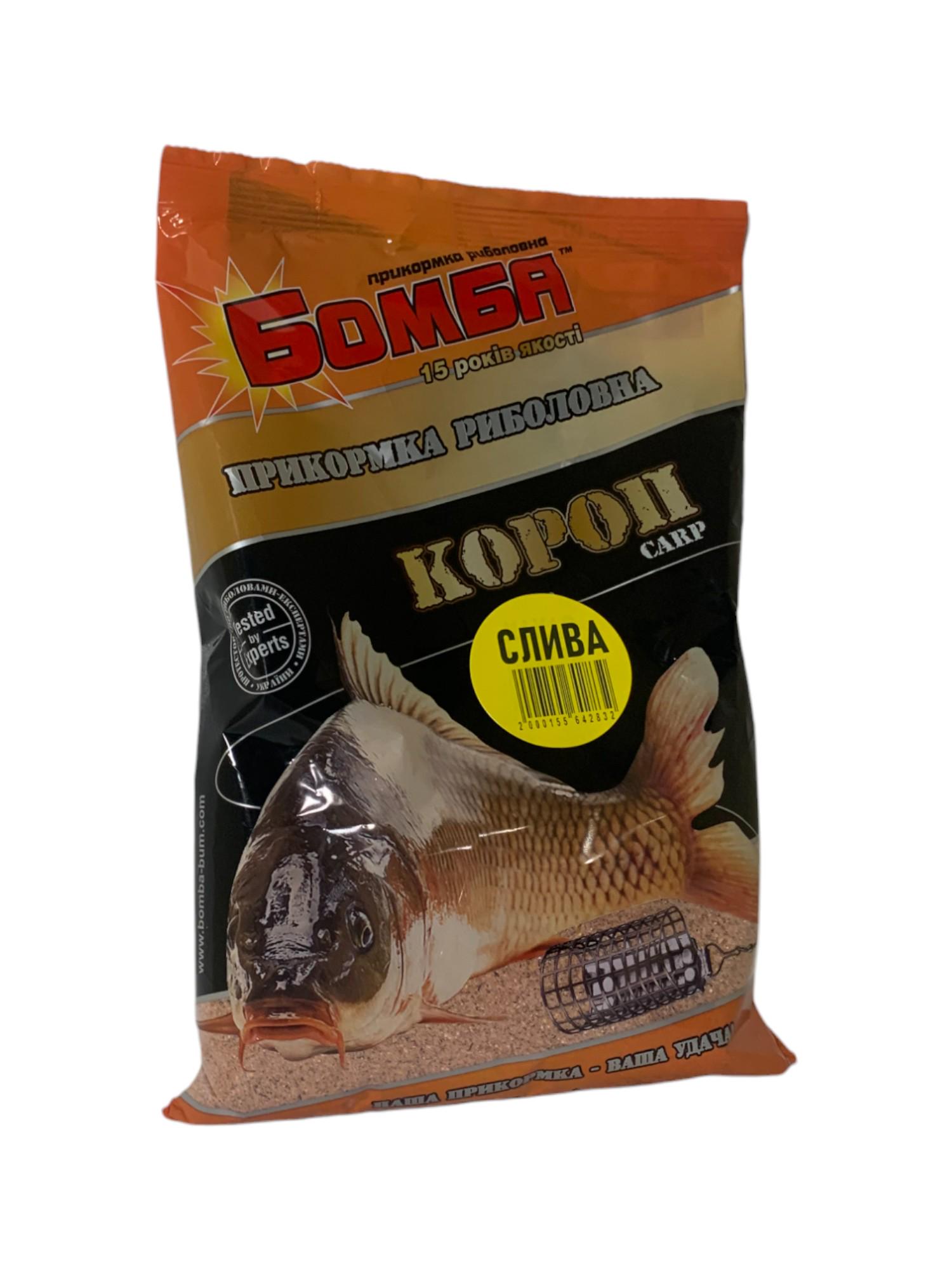 Прикормка для риболовлі Бомба Короп Слива 900 г (2000155642832) - фото 2