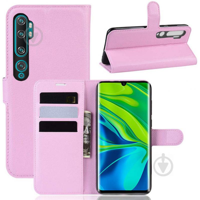 Чехол-книжка Litchie Wallet для Xiaomi Mi Note 10 / Mi Note 10 Pro / CC9 Pro Pink (hub_mlgX26608) - фото 2