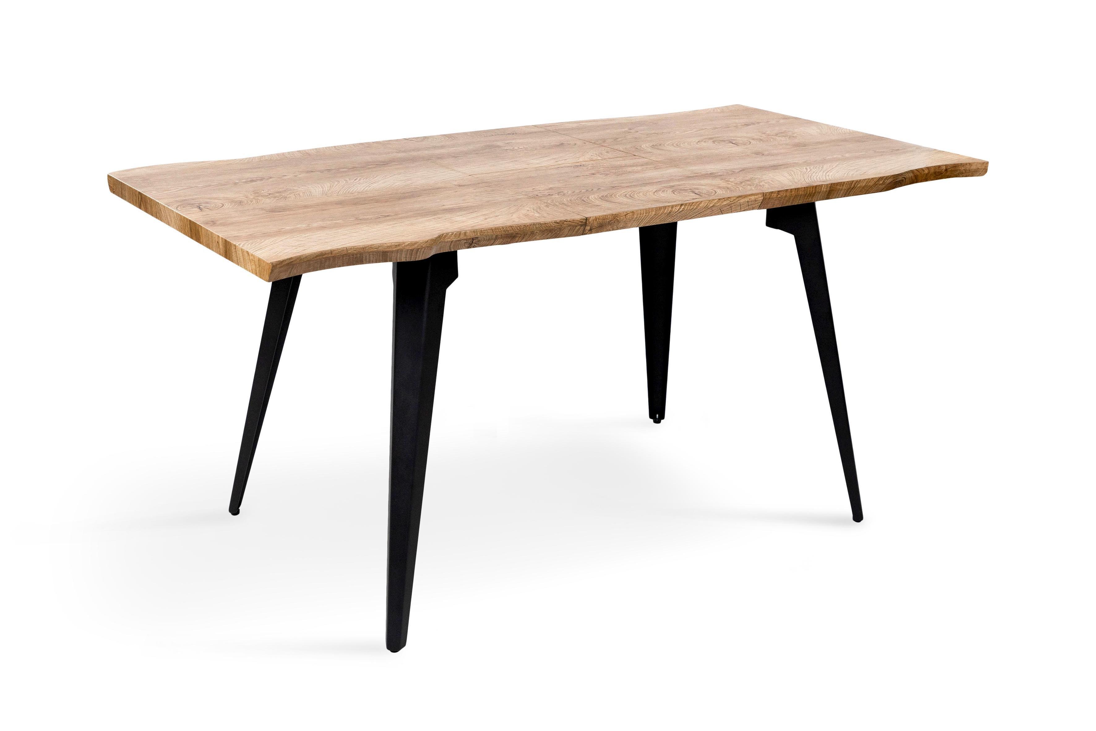 Обеденный стол Грейс Лагуна искусственный шпон МДФ 1200/1600х800х760 мм Черный (GAА0055441) - фото 5