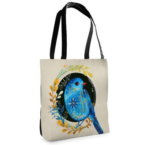 Сумка тканевая Presentville Tenderness Птица в сказочном саду (ST 22S003 BL)