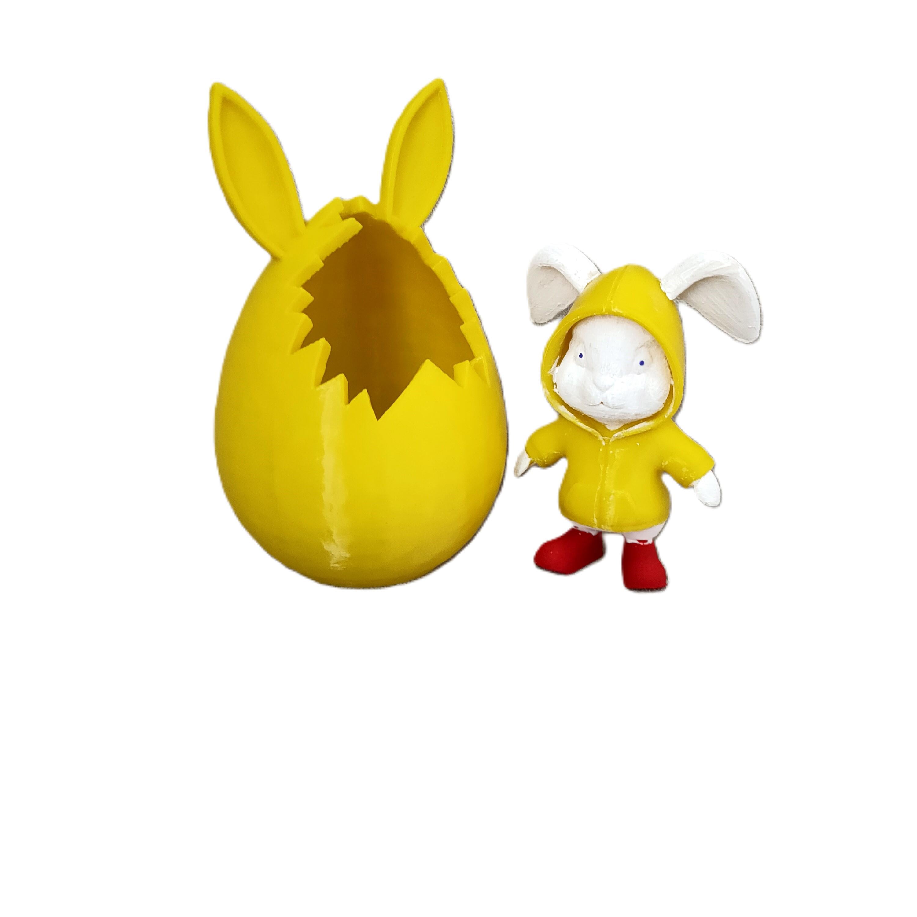 Фігурка декоративна зайчик у яйці 85х85х140/45х65х95 мм (YAS-93G-GBK) Фігурка декоративна зайчик у яйці 85х85х140/45х65х95 мм (YAS-93G-GBK)