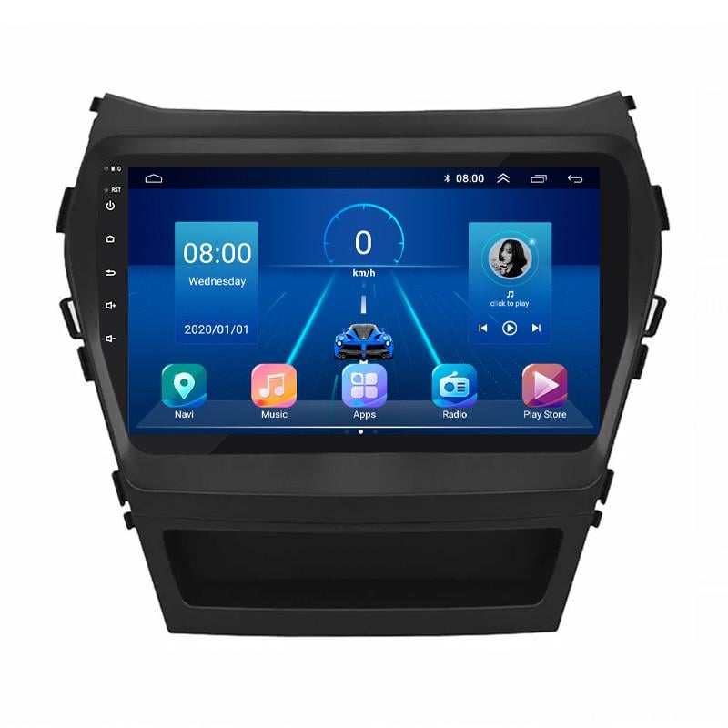 Автомагнитола штатная Lesko 4G/Wi-Fi/GPS для Hyundai Santa Fe III Рестайлинг 2015-2018 6/128Gb 9" (1681107163)