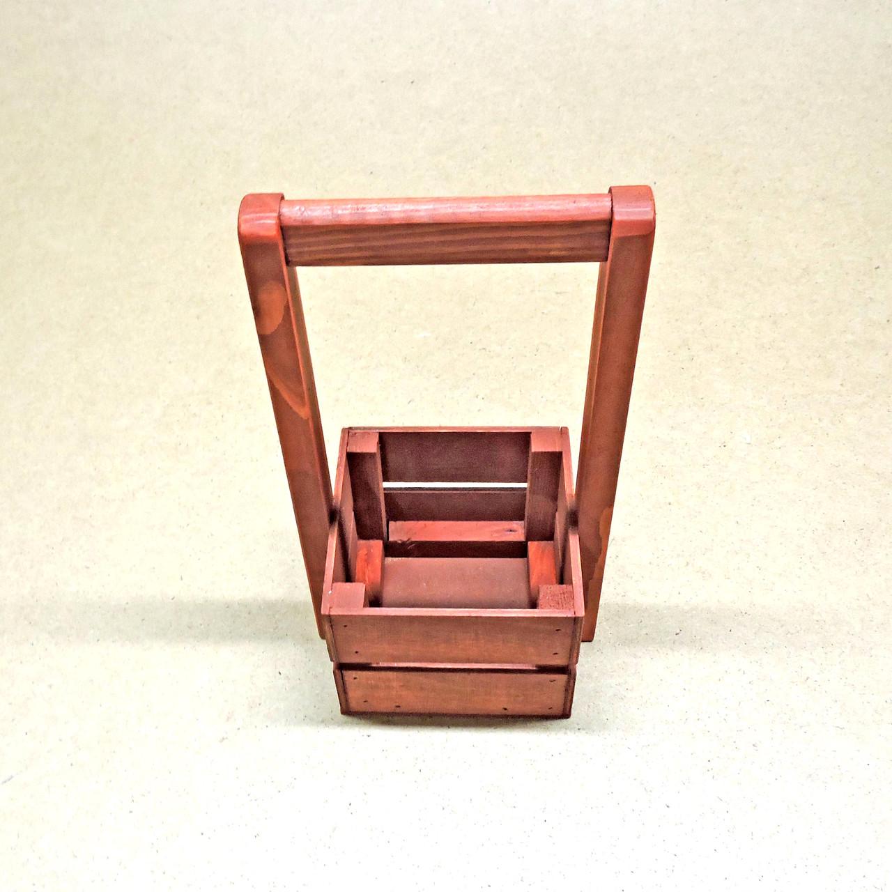 Корзинка подарочная из дерева Шервуд 12х12 см Коралл (ПДК-0021114) - фото 6 Корзинка подарочная из дерева Шервуд 12х12 см Коралл (ПДК-0021114) - фото 6