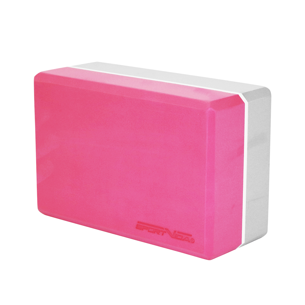 Блок для йоги SportVida Pink/Grey (SV-HK0336)