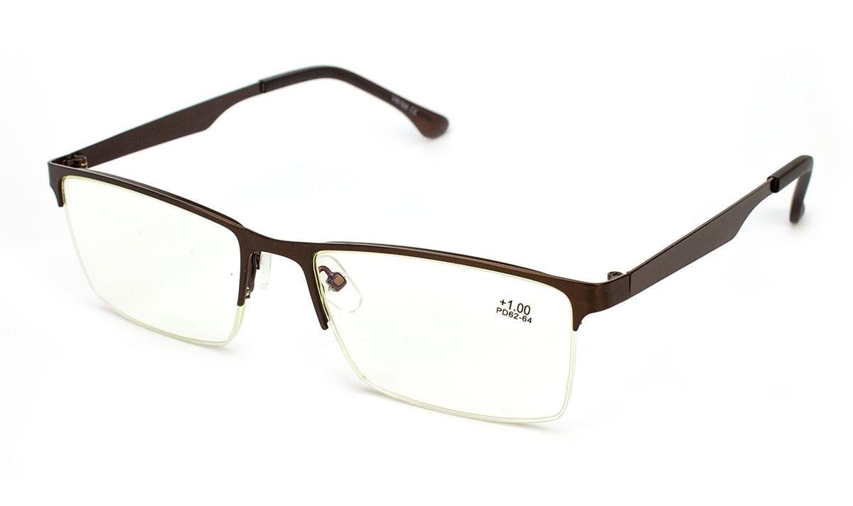 Окуляри для зору в металевій оправі Verse 319146S-C2 Blue Blocker +4,00