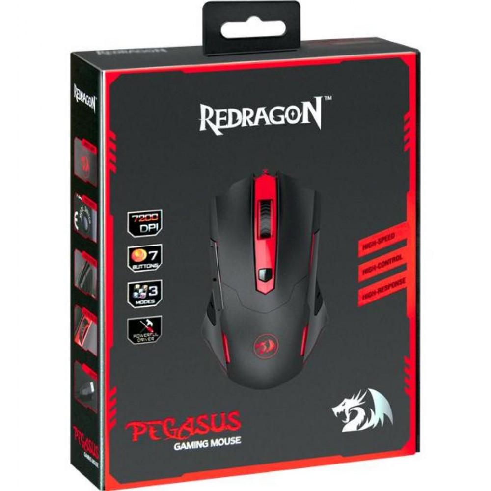 Мышь игровая проводная RedragoN Pegasus M7,5 RGB 7200dpi 7 кнопок Черный - фото 5