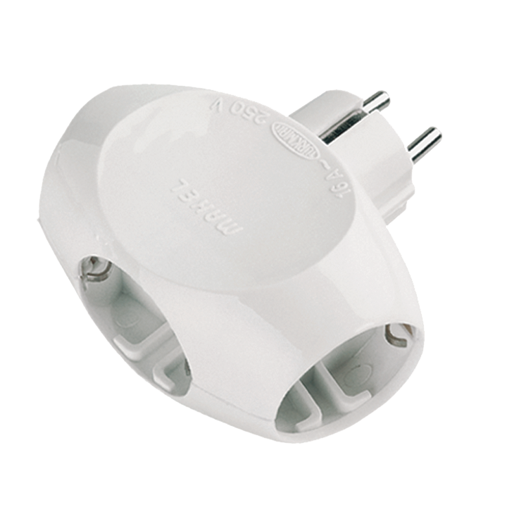 Разветвитель Makel с заземлением тройник (1337926227)