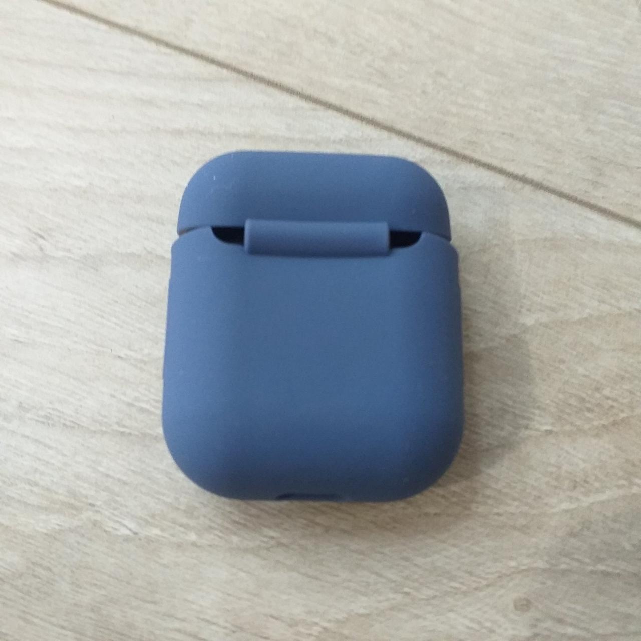 Чохол силіконовий для навушників Apple AirPods 1/2 Синій (KG-6950) - фото 4