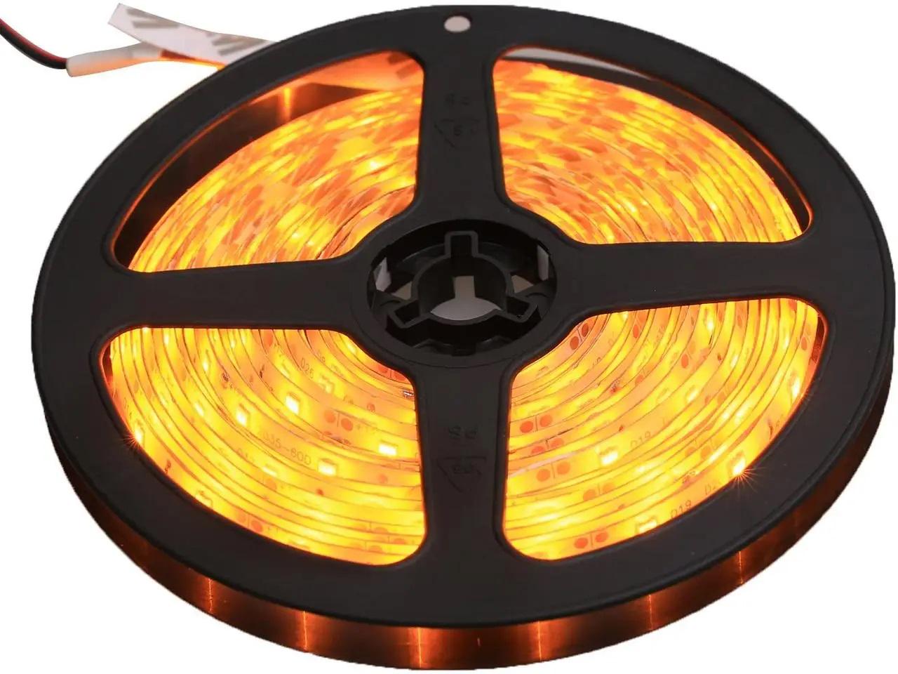 Стрічка світлодіодна MTK-300YF3528-12 №1 4,8W/м 60LED/м IP65 Жовтий (MTK-300YF3528-12)