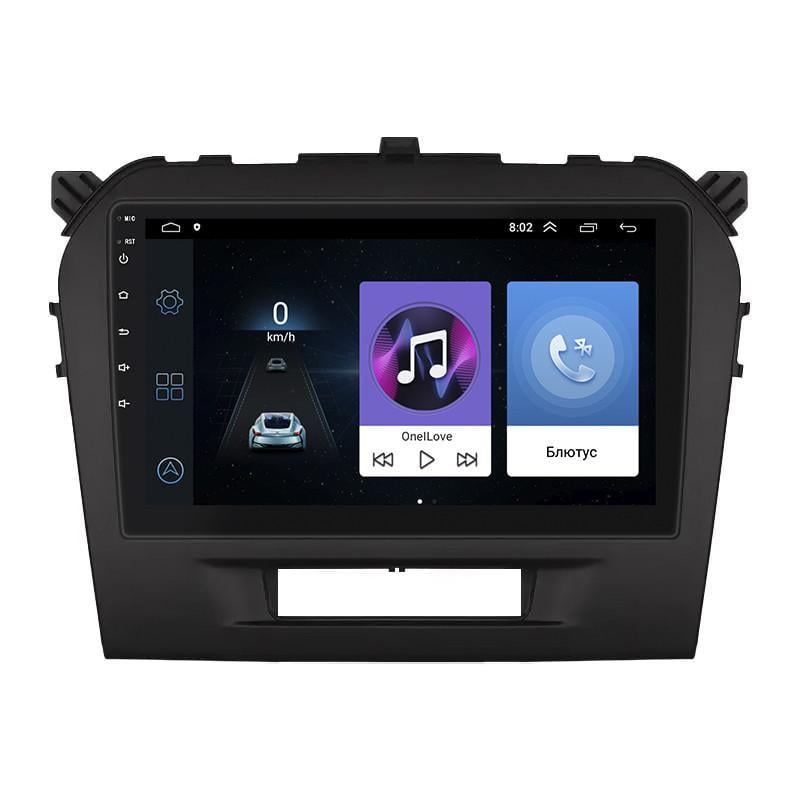 Автомагнітола штатна Lesko для Suzuki Vitara II 2014-2019 9" 1/16Gb Wi-Fi GPS Base MOB