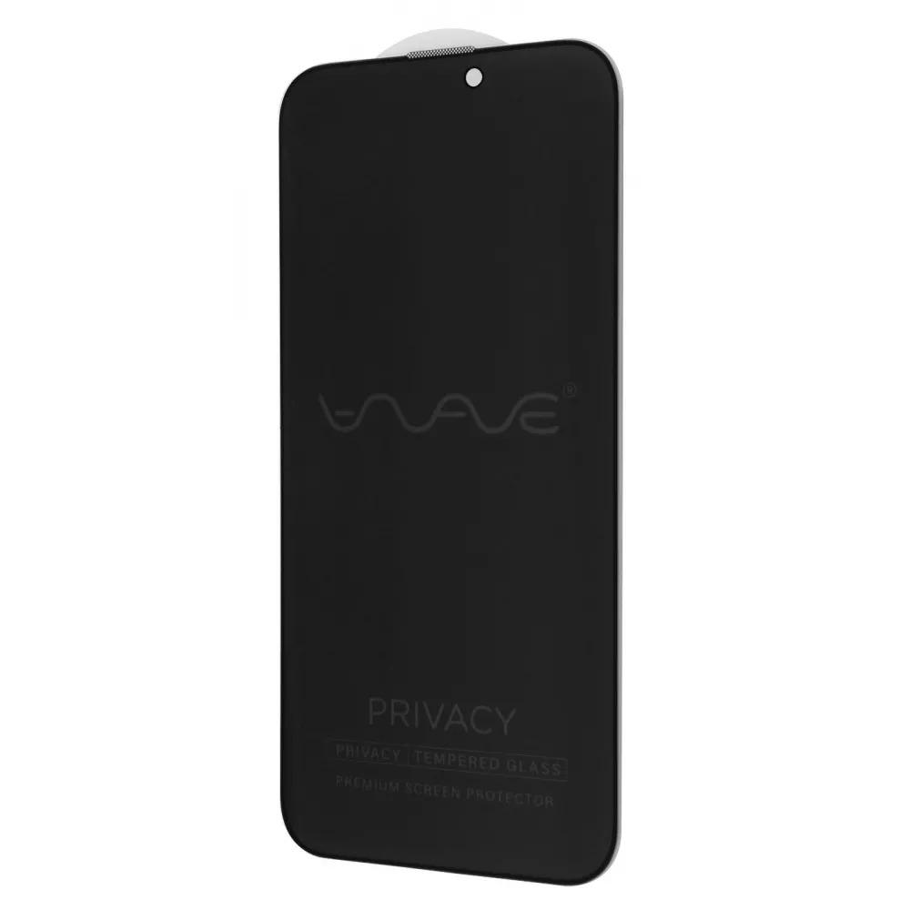 Защитное стекло WAVE Privacy Glossy для телефона iPhone 15 Plus Black