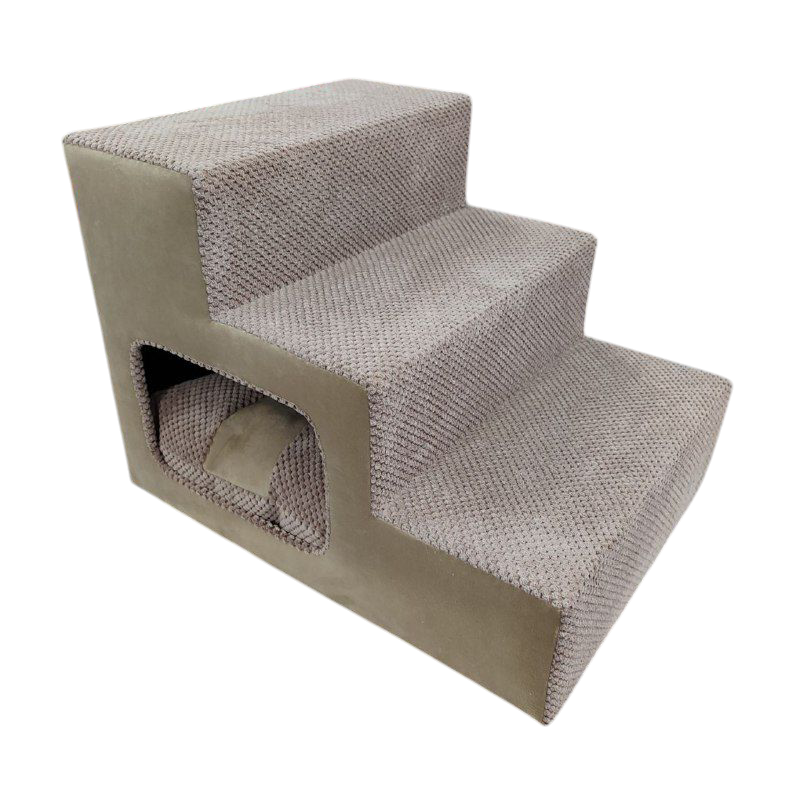 Ступеньки для собачек с входом 55х40х40 см правые Капучино - фото 2 Ступеньки для собачек с входом 55х40х40 см правые Капучино - фото 2