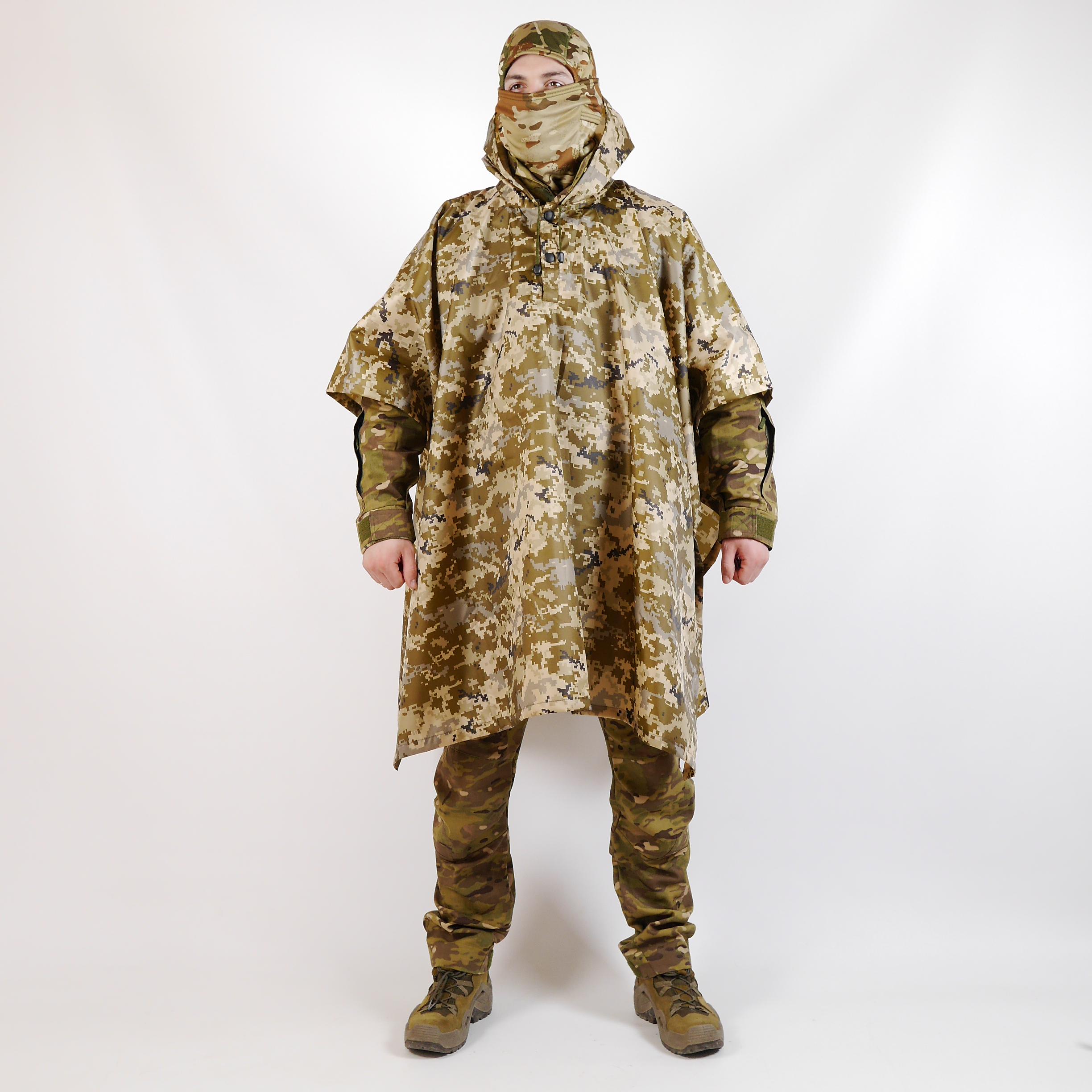 Пончо-дождевик Kiborg Пиксель (1134-OS) - фото 4