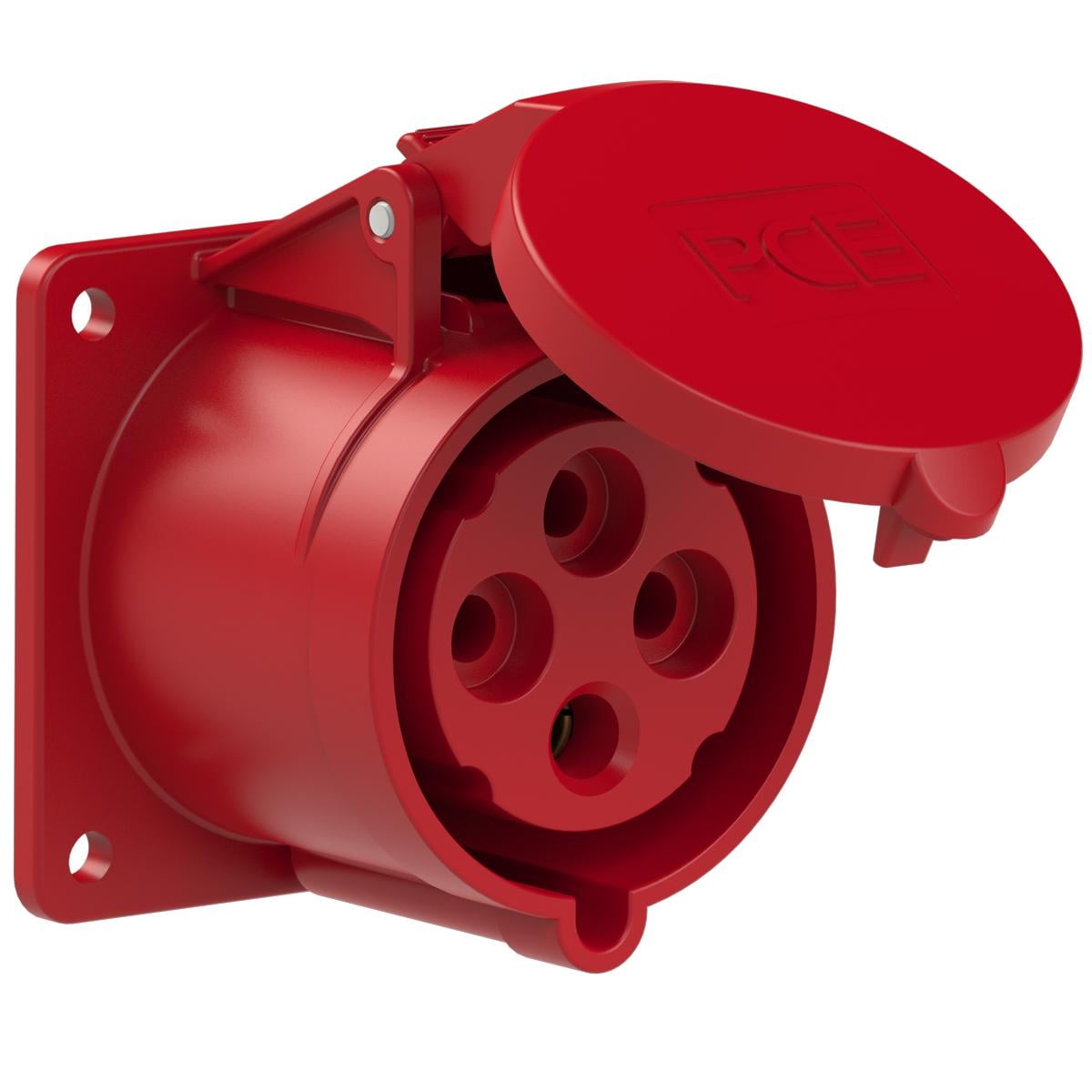 Силова розетка вбудована PCE 3P+E IP44 32A 400V (324-6f7)