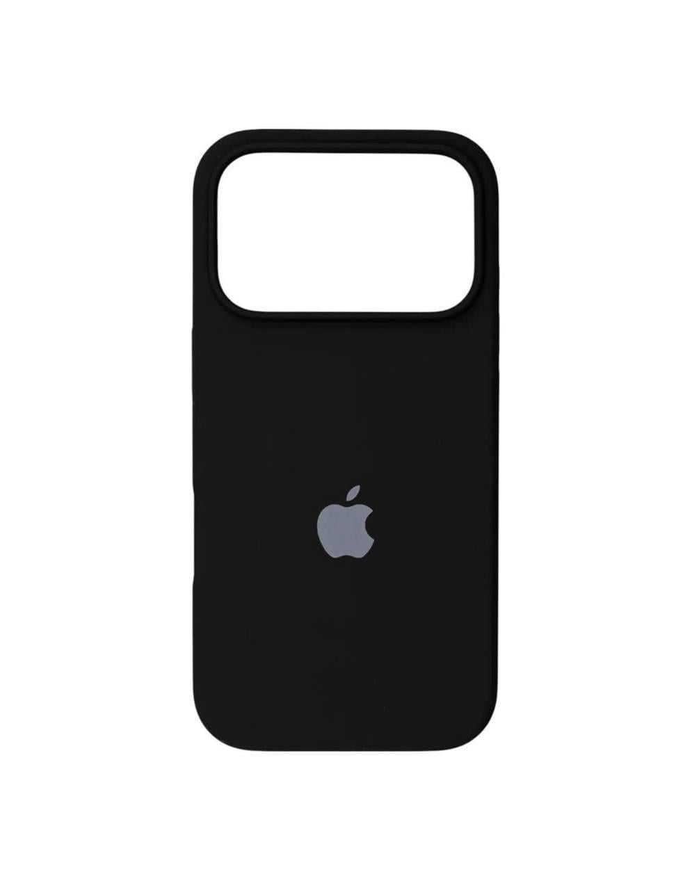 Чехол для iPhone 17 Pro Max силиконовый Soft-touch Silicone Case Full Size (AA) Black
