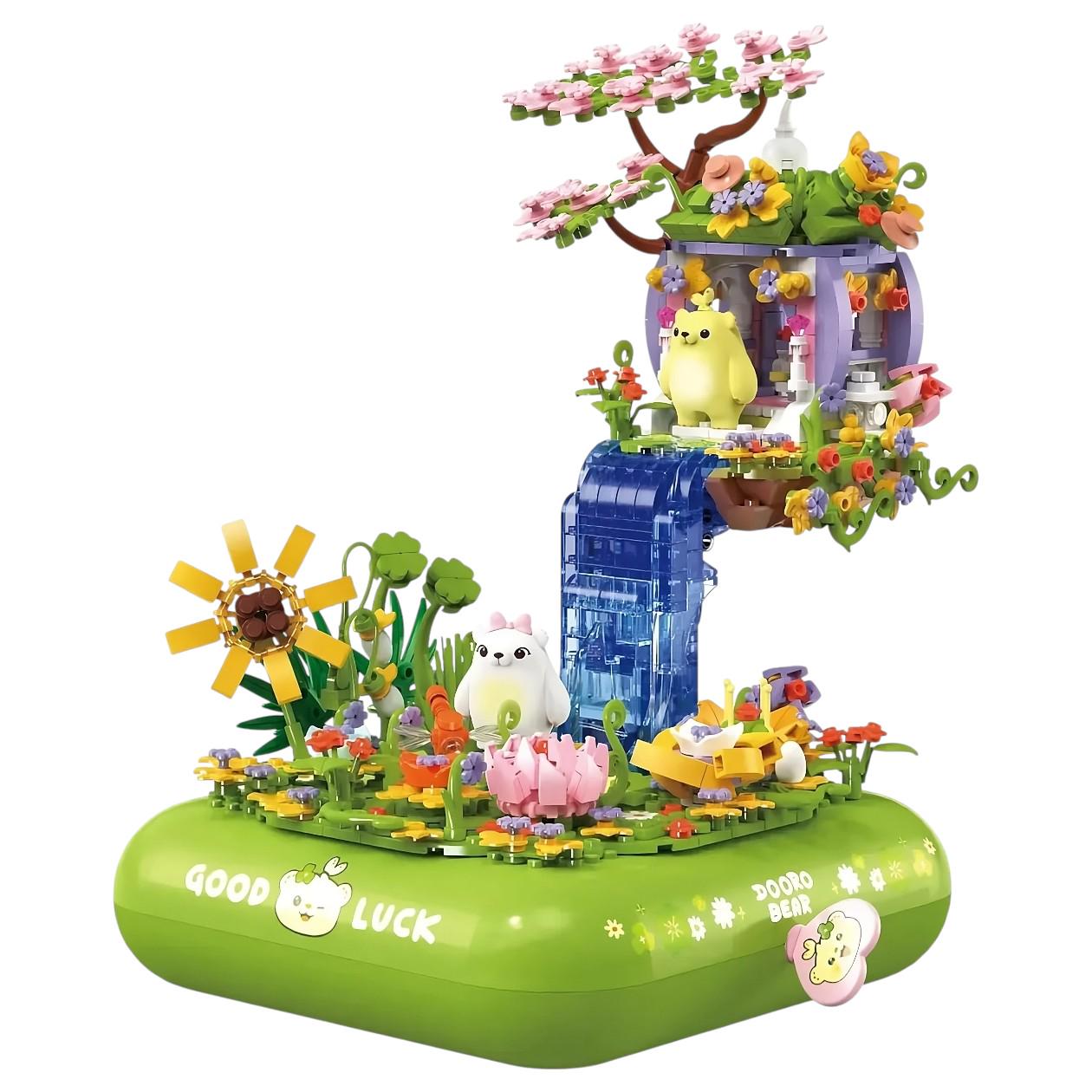 Детский конструктор 661007 “Dooro bear” интерактивный набор с подсветкой и музыкой