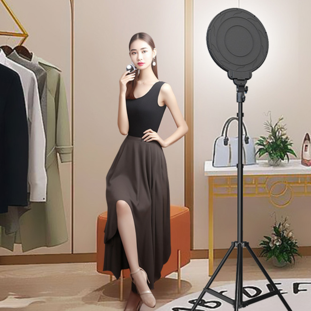 LED-лампа студийная NeePho постоянный свет с регулировкой температуры и яркости 36 см (NP-36) - фото 5