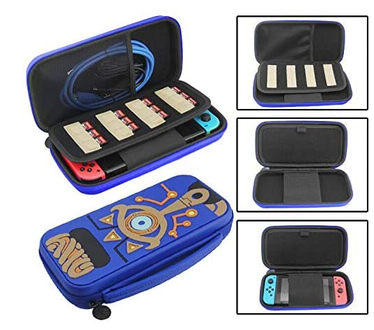 Чехол сумка оригинал Deluxe Zelda кейс для Nintendo Switch / OLED / Синий - фото 4 Чехол сумка оригинал Deluxe Zelda кейс для Nintendo Switch / OLED / Синий - фото 4