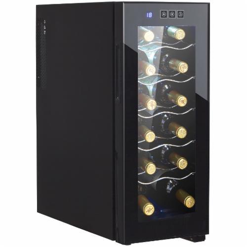 Холодильник для вина Adler AD 8075 33L на 12 пляшок з внутрішнім підсвічуванням (514592)