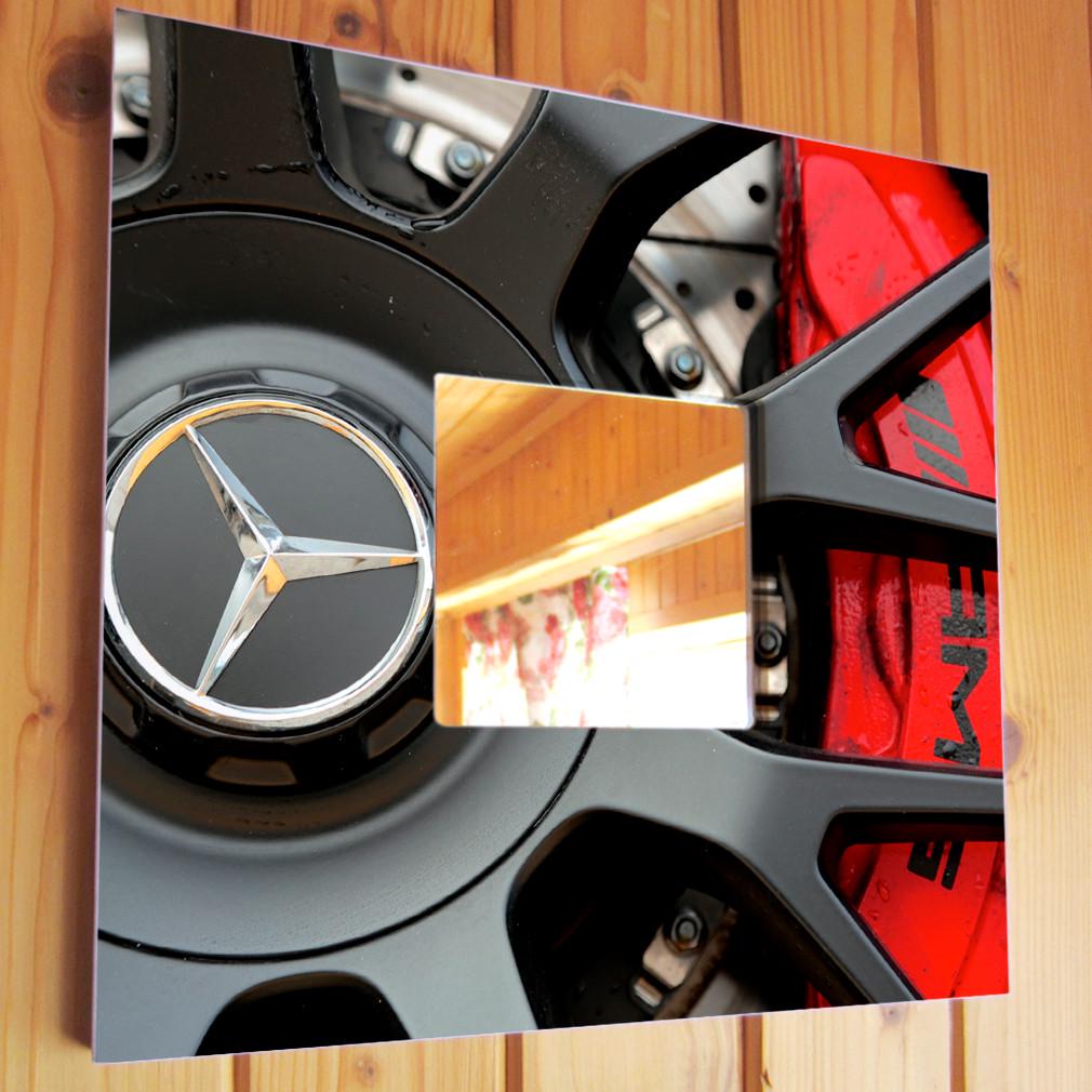 Зеркало декоративное Mercedes AMG 260х260 мм (M03875)