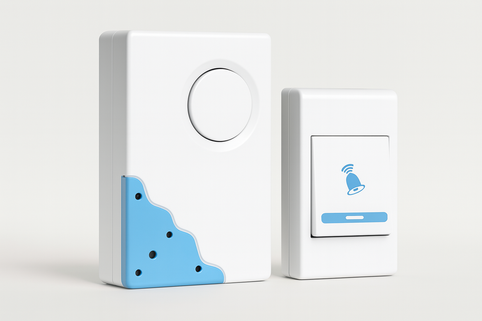 Звонок дверной беспроводной с кнопкой/защита от влаги/прямоугольный/32 мелодий до 150 м (30583709)