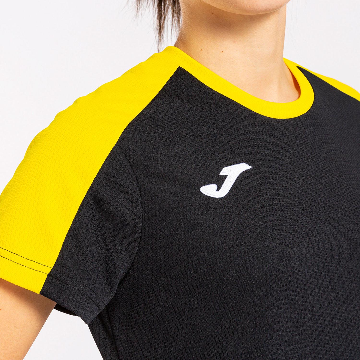 Футболка Joma 901690.109 Eco Championship Short Sleeve T-Shirt M Black/Yellow (8445456359272) - фото 3