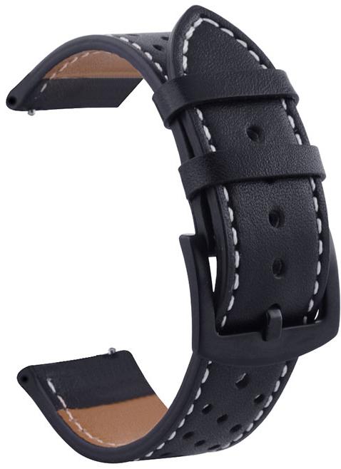 Ремешок кожаный Classico для Amazfit Pop 3S/3R Black (34021-2B) - фото 2 Ремешок кожаный Classico для Amazfit Pop 3S/3R Black (34021-2B) - фото 2