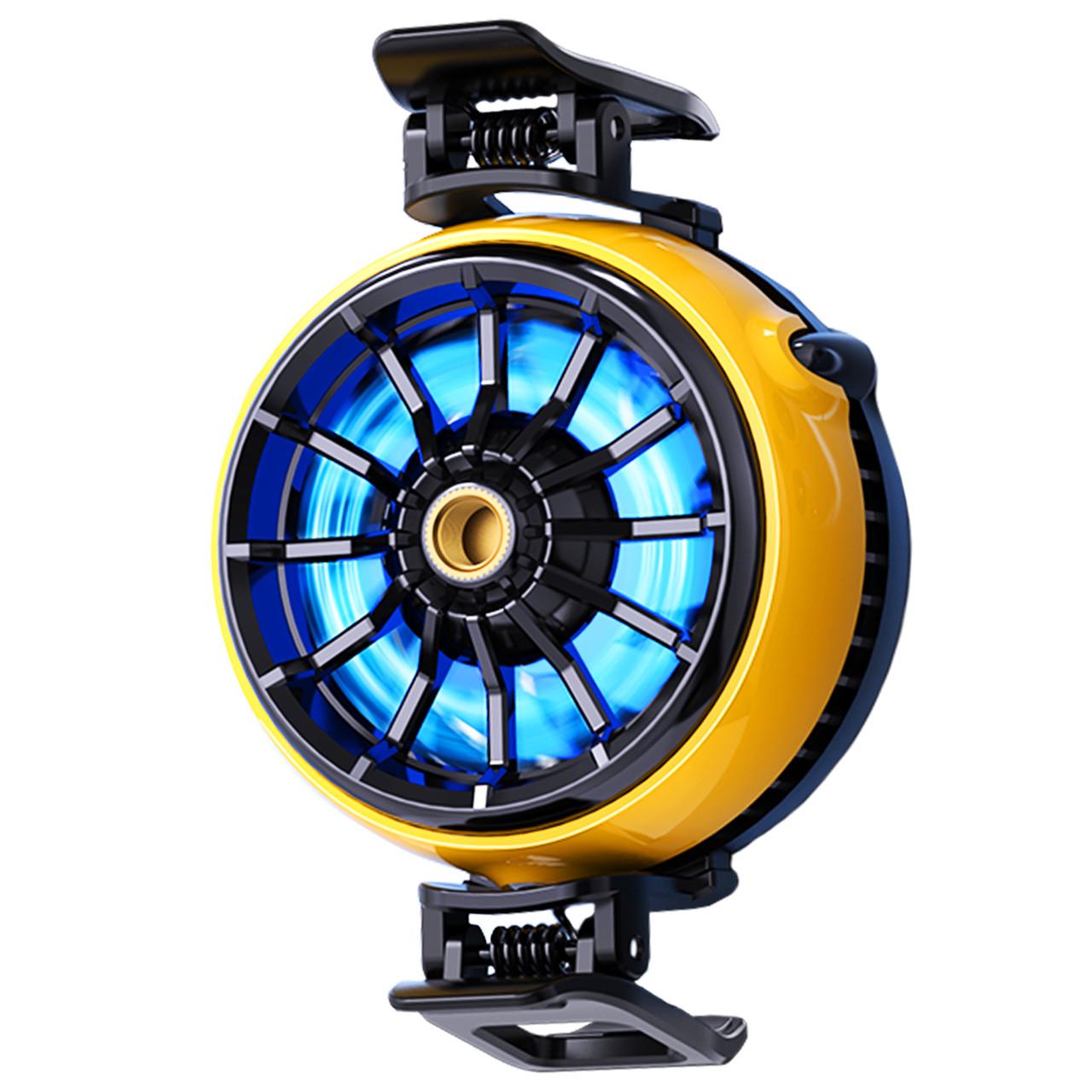 Кулер активное охлаждение для телефона/планшета Memo DLA6 до 100 мм Yellow (18518)