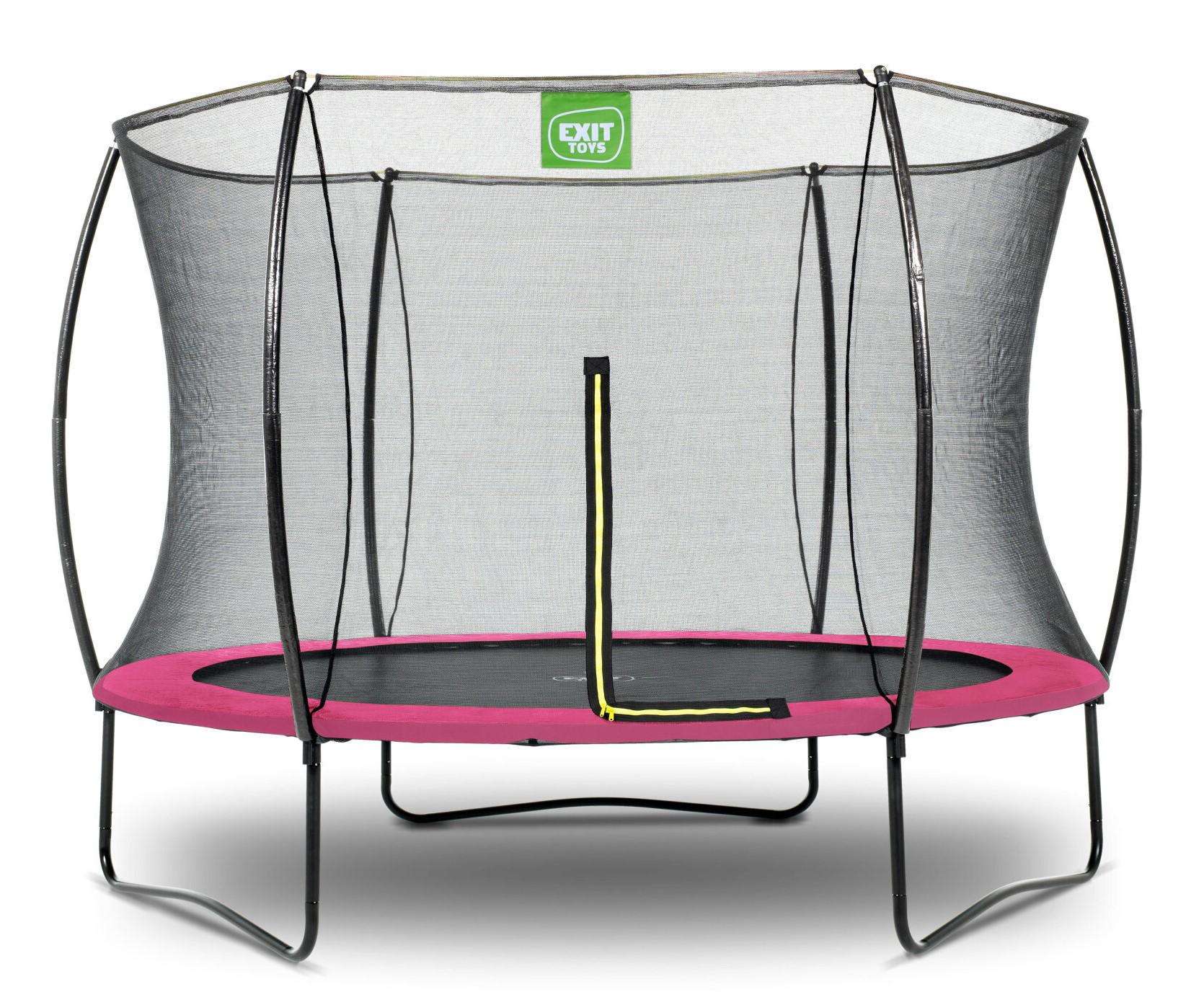 Батут с защитной сеткой Exit Toys Silhouette 244 см Розовый (1105265601) - фото 1 Батут с защитной сеткой Exit Toys Silhouette 244 см Розовый (1105265601) - фото 1