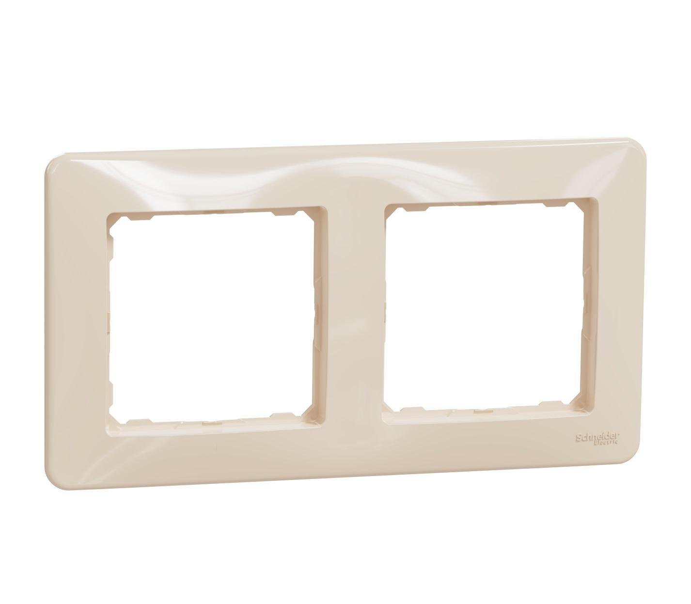 Рамка двухместная горизонтальная SCHNEIDER Sedna Design Бежевый (00000023723)