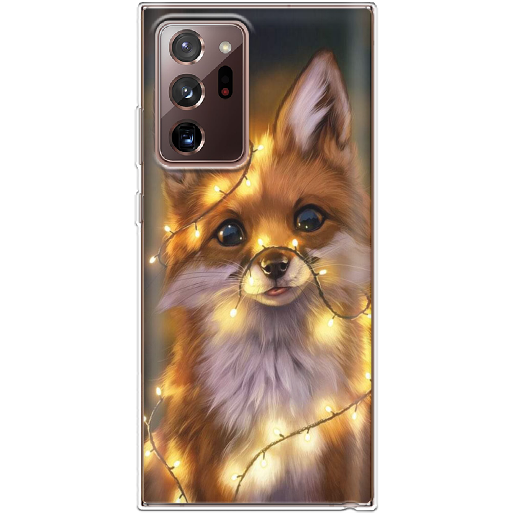 Чехол Boxface Samsung N985 Galaxy Note 20 Ultra Рождественская лиса Прозрачный силикон (40573-up2399-40573)