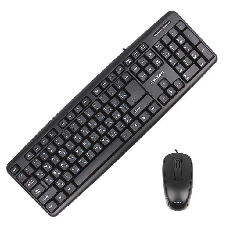 Комплект клавиатура и мышь CROWN CMMK-860 USB проводное для ПК