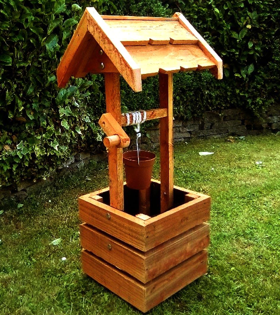 Криниця декоративна із дерева Скелдон Сієна (КОС-002405)