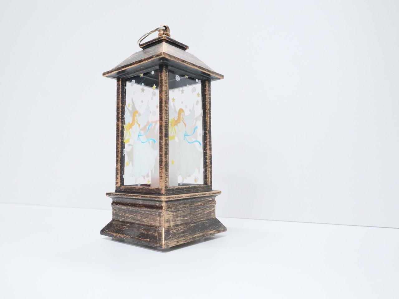 Елочная игрушка Фонарик с Ангелами 12,5х5,5х5,5 см (1301549764)