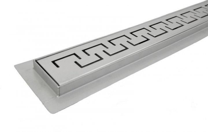 Трап линейный для душа BW-Tech Греческий узор с гидрозатвором из нержавеющей стали 50 см (BWG50) - фото 7 Трап линейный для душа BW-Tech Греческий узор с гидрозатвором из нержавеющей стали 50 см (BWG50) - фото 7