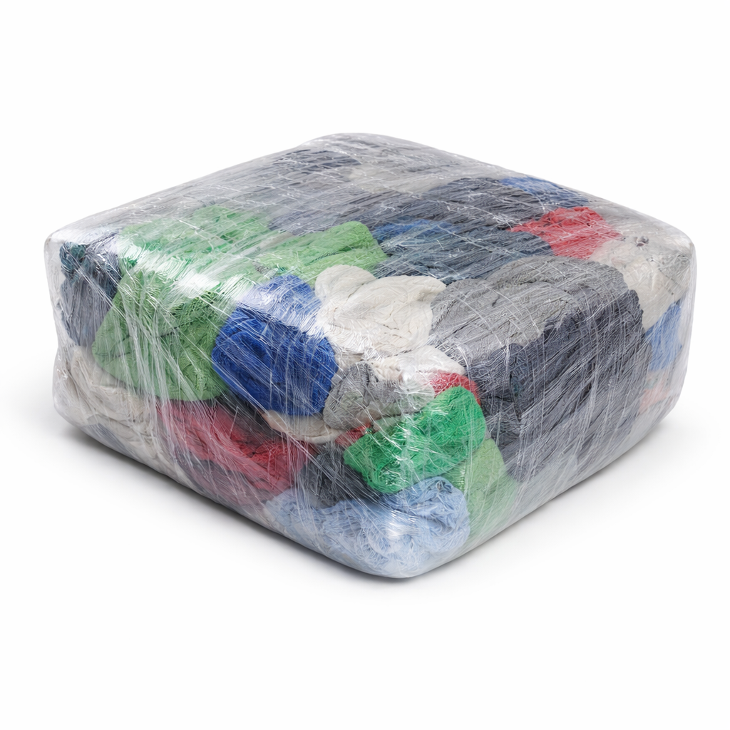 Ганчіря тюковане х/б трикотаж 10 кг Різнокольоровий (33543852)