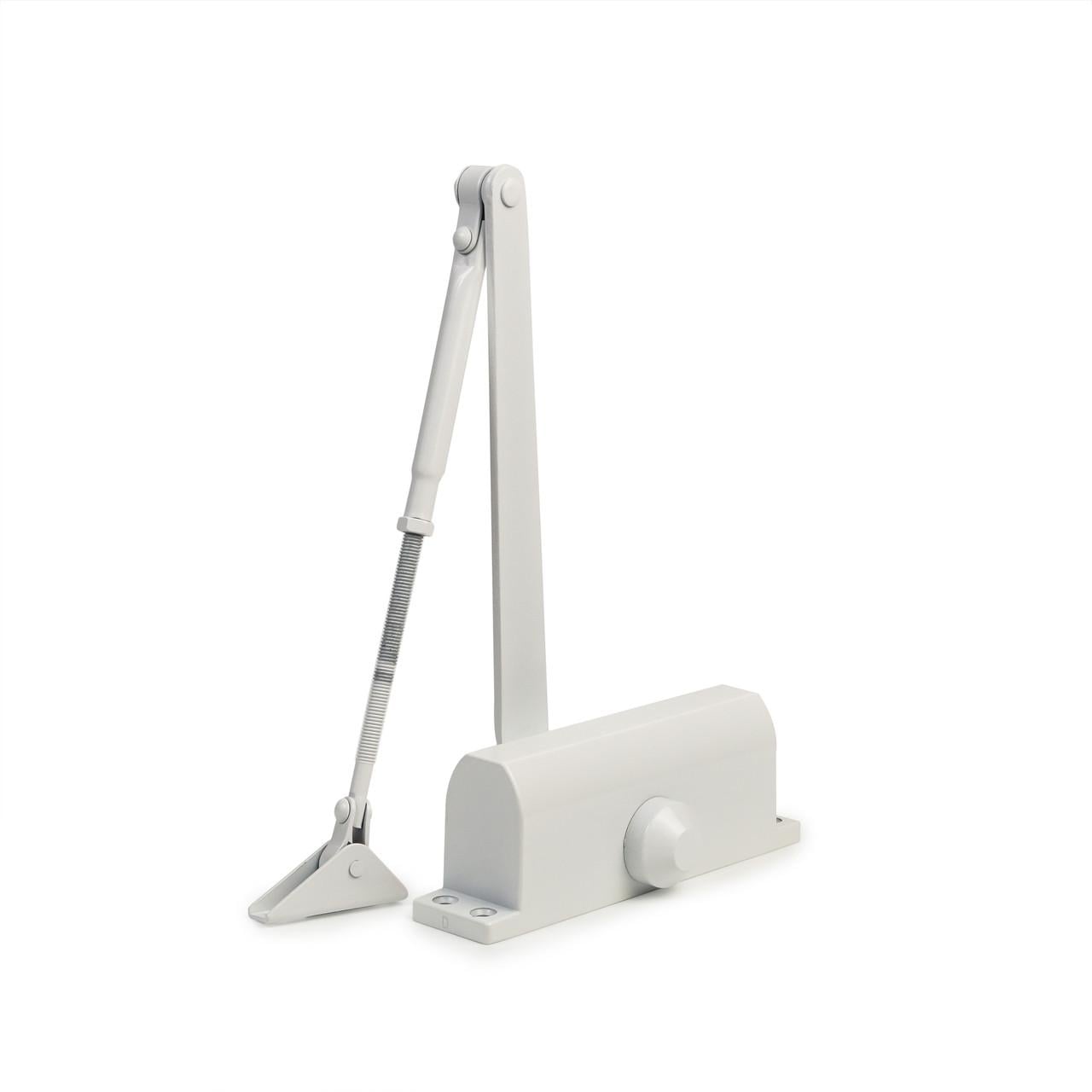 Дверний доводчик Siba SB-1004S EN3 до 60 кг з фіксацією HOLD-OPEN Білий (SB-1004S White)